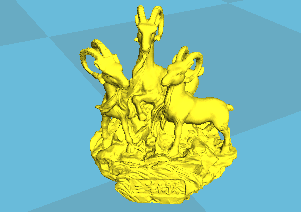 3D打印藝術(shù)品之三羊開泰 3D打印藝術(shù)品之三羊開泰