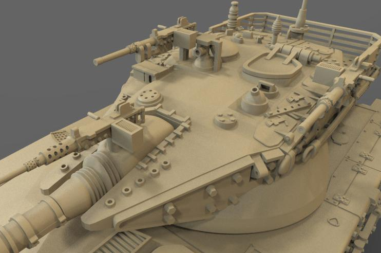 3D打印加工梅卡瓦2坦克模型 3D打印加工梅卡瓦2坦克模型